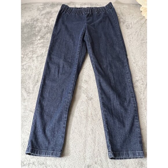 Soft Surroundings Denim - Soft Surrounding Women's Large Pull On Elastic Stretch Waist Blue Jeans Size